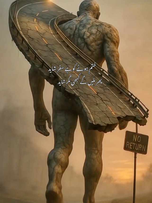 ختم ہونے کوہے سفر شاید پھر ملیں گے کبھی مگر شاید ♥️#اردوشاعری #urdushayari #watchtillend 