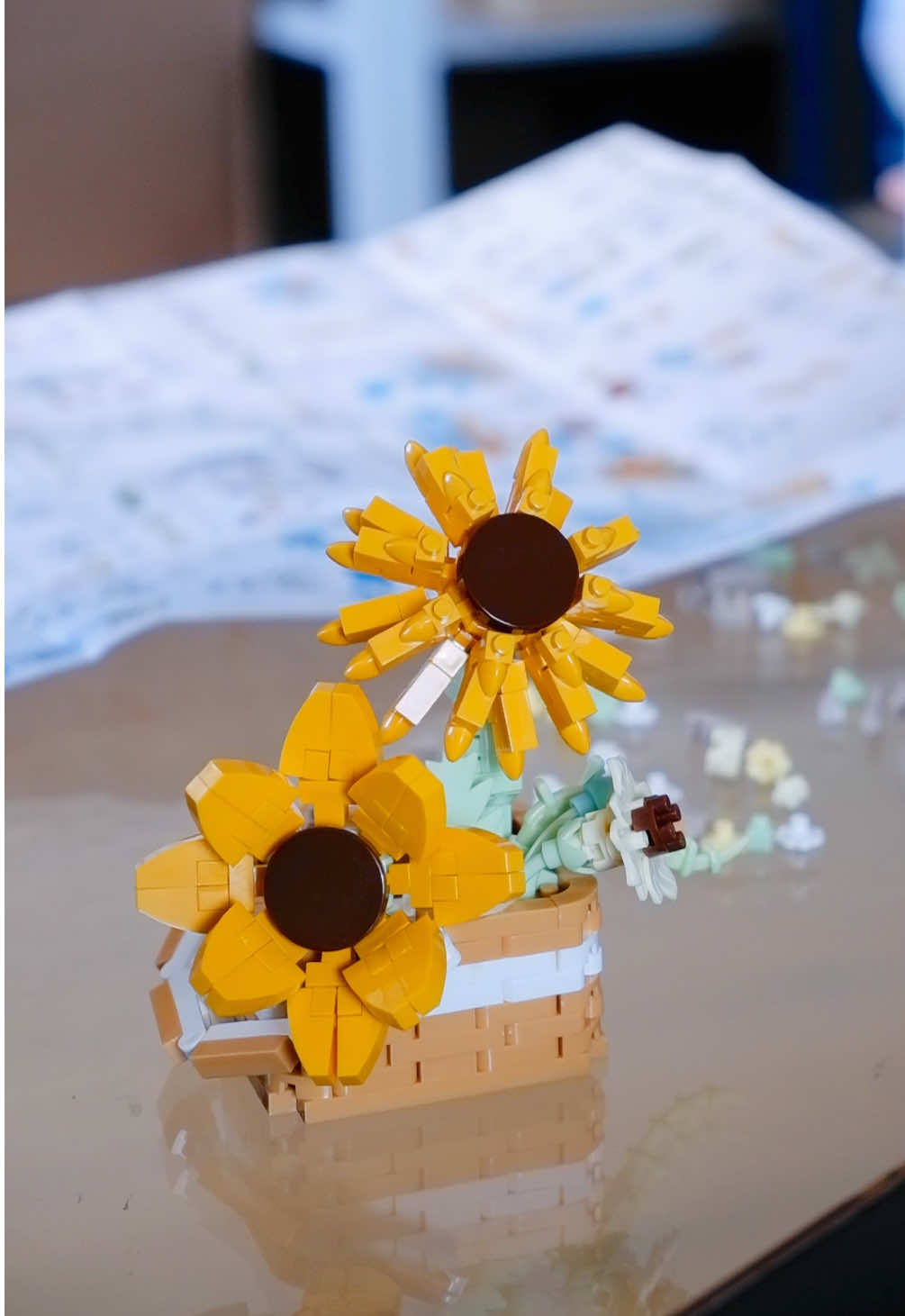 If you want to test your patience, try this! 😅  Just $5 from @kmart australia ! #kmart #anko #buildingblocks #fyp #sunflower 