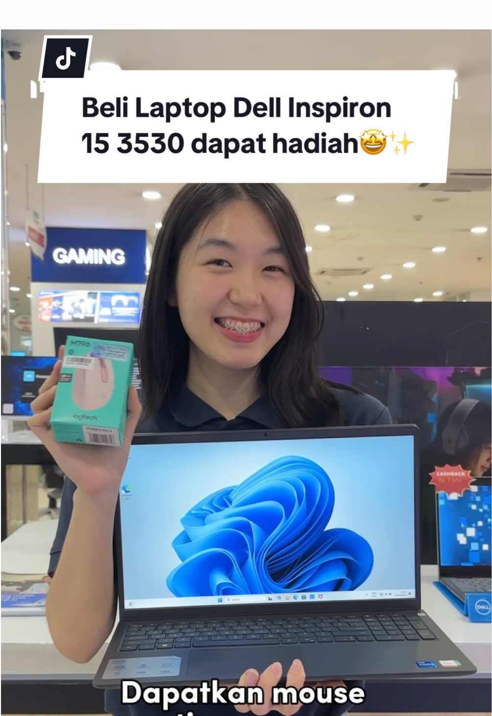 Beli DELL INSPIRON 3530 dapat mouse gratis dari Intel🤩 Dapatkan Smart Watch Fit menarik untuk setiap pembelian Laptop dengan prosesor Intel i5/i7/i9 dan Intel Core Ultra 5/7/9 Stok Terbatas! Buruan ke MDP sekarang juga dan jangan lupa follow akun TikTok mdp.palembang dan @mdp.co.id untuk update promo menarik setiap harinya!!🤩 T&C Apply #dell #intelpromo #mdpsuperstore #mdpplaza #palembangpromo