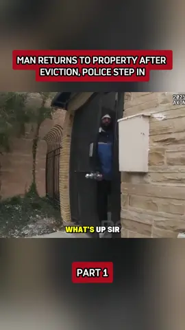 Man Returns to Property After Eviction, Police Step In P1 #cops #copsoftiktok #fyp #copsusa🚔 #police 