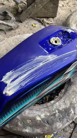 Hasil clear ulang tangki king ory baru #junapaint #pati #repaint #ninja #rxking 