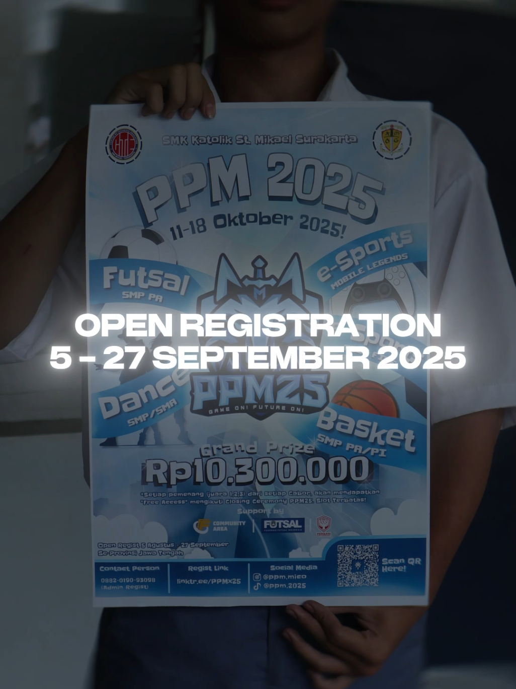 Register your team for PPM 2025 before September 27, 2025 🙌 📲 Info & Pendaftaran: CP: 0882-0190-93098 (Minco) 🌐 Website: linktr.ee/PPMx25  #PPM25 #PialaPersahabatanMikael #MikaelNduweGawe 