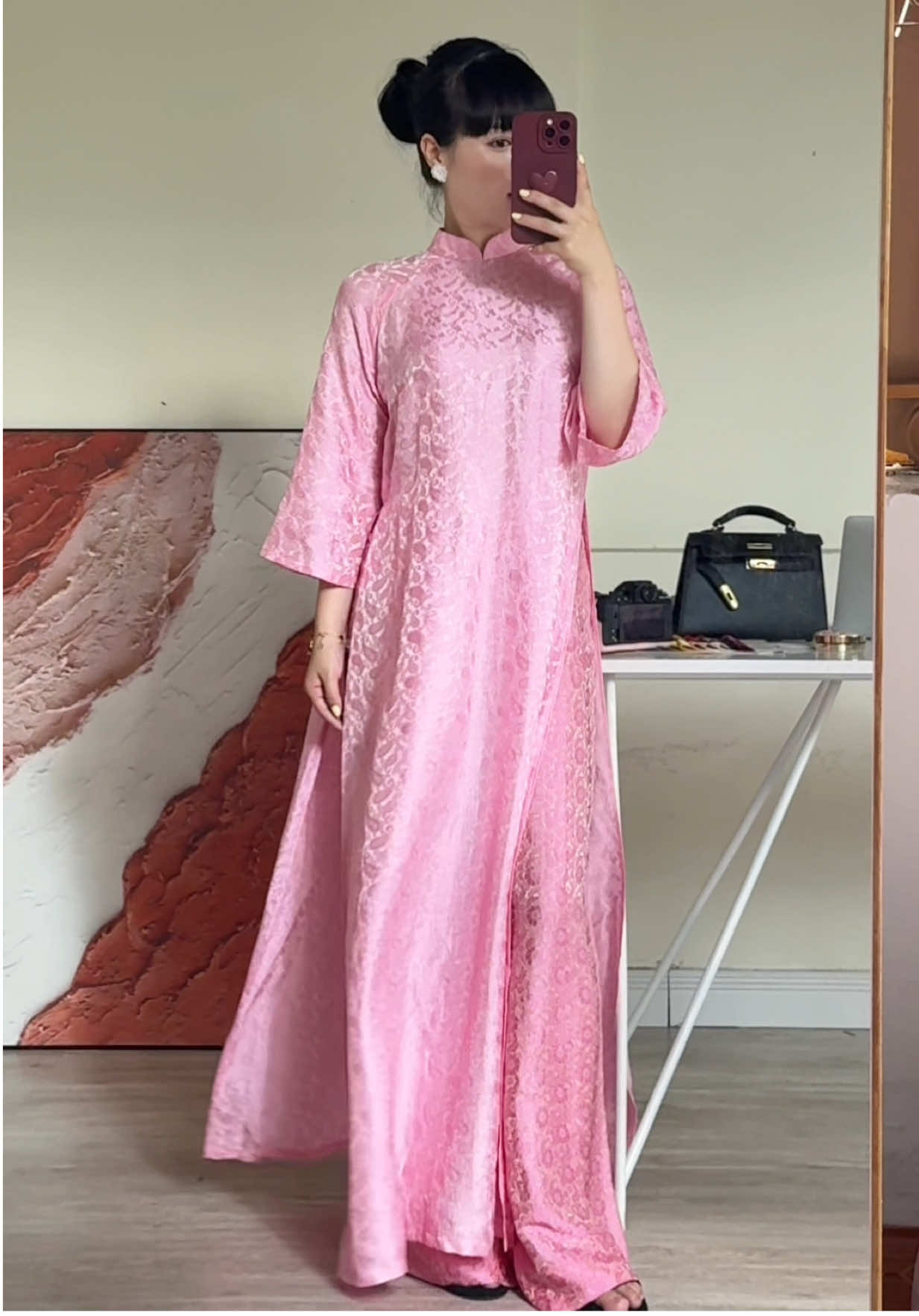 Vân Lam với gam màu có dịu có ngọt quá khummm ạ 🌸  #aodaivietnam #aodaivietnam🇻🇳 #xuhuong #aodaiGiGi #tet2026 