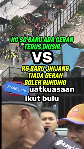 Kg Sg Baru ada geran terus diusir manakala Kg Baru Jinjang tiada geran boleh dirunding, penguatkuasaan ikut tebulubulu #tipu #kerajaangagal #madani #umdap #malaysia 