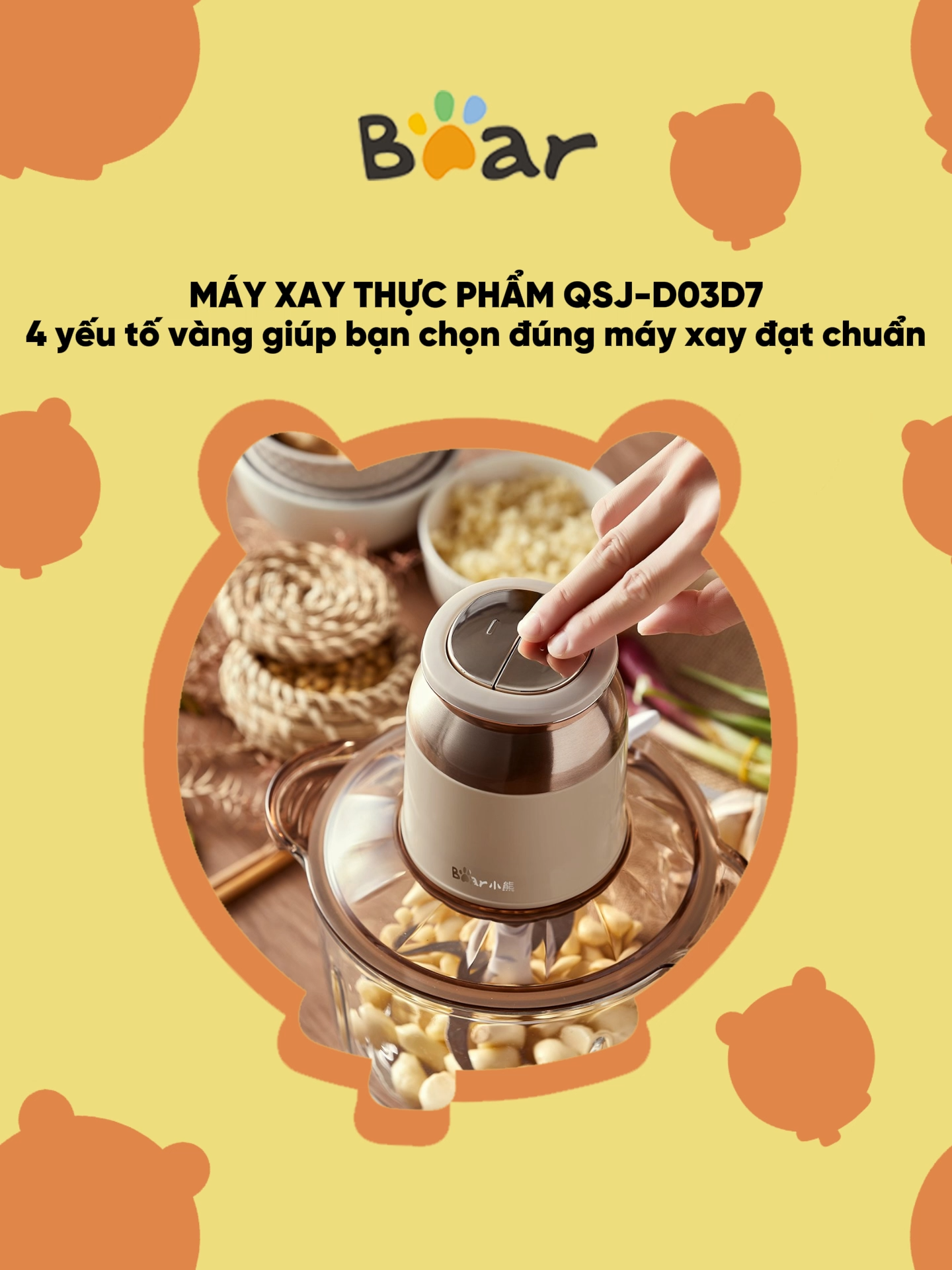 Máy xay đa năng nhỏ gọn mạnh mẽ #bearvietnamofficial #dogiadungthongminh #dogiadung #mayxaydanang