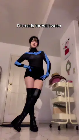 Just need the mask and escrima sticks now #nightwing #teentitans #nightwingcosplay #dccomics #fyp 