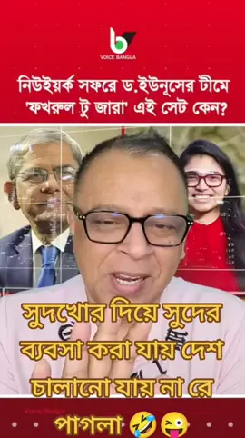 নিউইয়র্ক সফরে ড.ইউনূসের টীমে 'ফখরুল টু জারা' এই সেট কেন? I Mostofa Feroz I Voice Bangla #JoyBangla #Bangladesh #BNP #NCP 