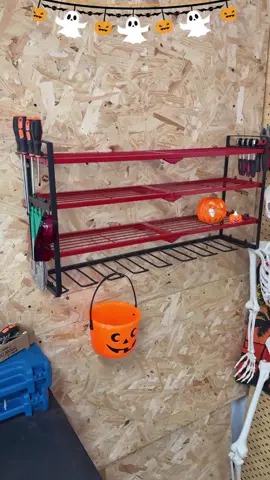 This rack is the real Halloween treat🎃#toolrack #halloweendeals #spookysale #garagegoals #musthaves 