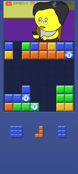 kacau🤣🤣 #blockblast #rifirdus #fyp 