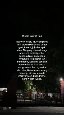 #wetonjawa #pon #sifat #jowopride🔥 #berandatiktokterbaru 
