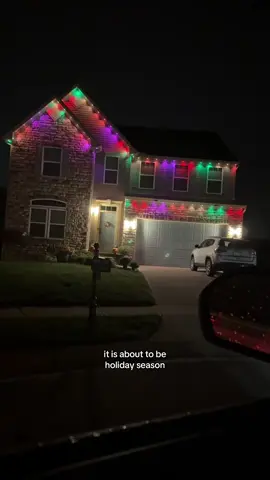 We love our new upgrade to our house!!! These LED permanent lights are absolutely amazing they work off an app and you never have to take lights down again!!! @Govee #led #upgrade #lights 