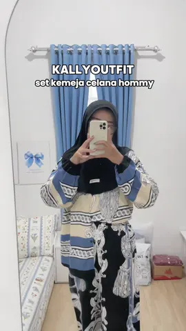 Set Kemeja Celana Hommy - Kallyoutfit #setelanrayon #setelanwanita #setwanita #setkemejacelanakallyoutfit