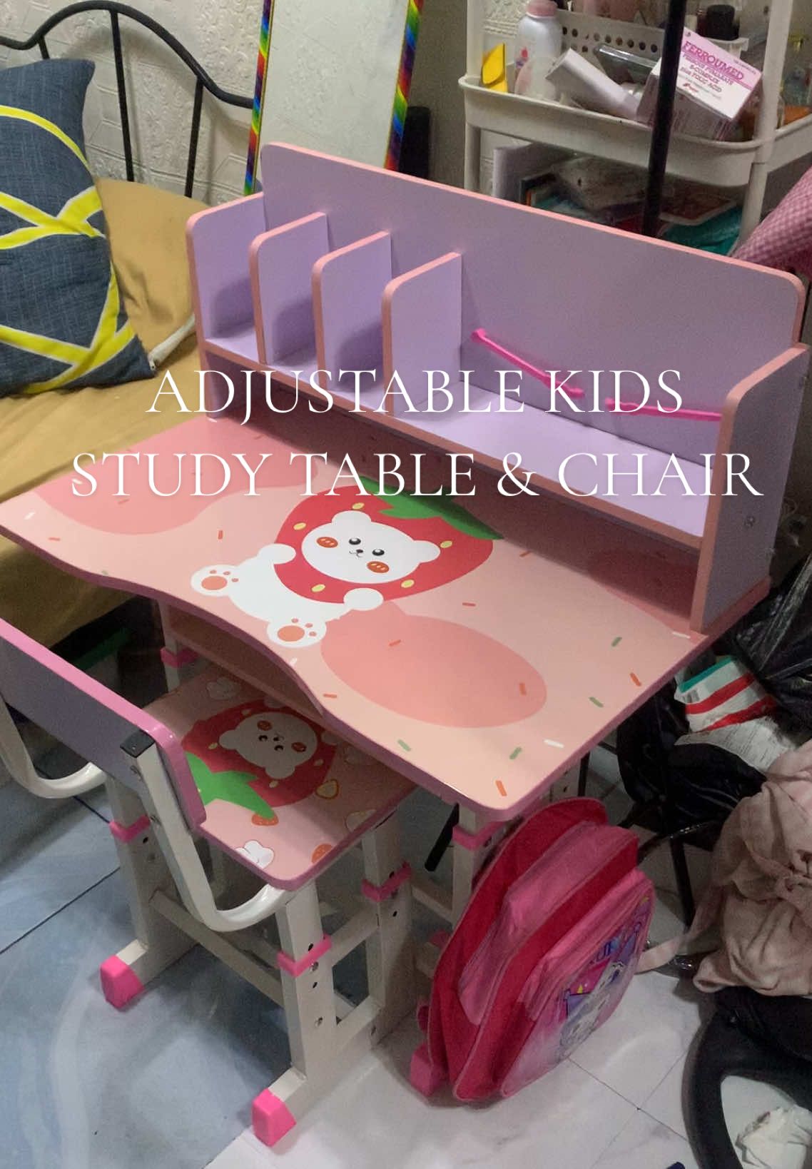 sure na hindi na maboboring si baby gumawa ng assignment kung ganto kaganda ang table #studytable 