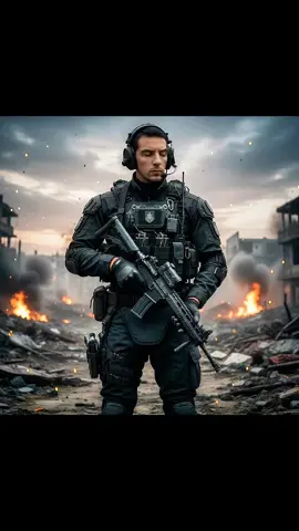 Nova idéia para seu prompt! ✅ Soldado de infantaria caminhando sobre o caos. 💀 PROMPT 👇🏻 Replace my outfit with a modern, detailed military tactical suit—black combat gear with body armor, gloves, a half-face skull mask, and a utility vest. Add realistic details like emblems, straps, and headphones. I'm holding a shotgun. The result should be ultra-realistic, 8K HDR, as if I were wearing the suit in real life. Don't alter my face, hair, or serious expression. Replace my background with a battlefield and a full-body shot. #soldier #infantry #gemini #tiktok #viral 