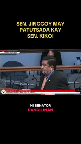 Kahit absent si Sen. Jinggoy kanina sa pagdinig ng Blue Ribbon Committee, hindi niya pinalampas ang komento ni Sen. Kiko tungkol sa Napoles Case
