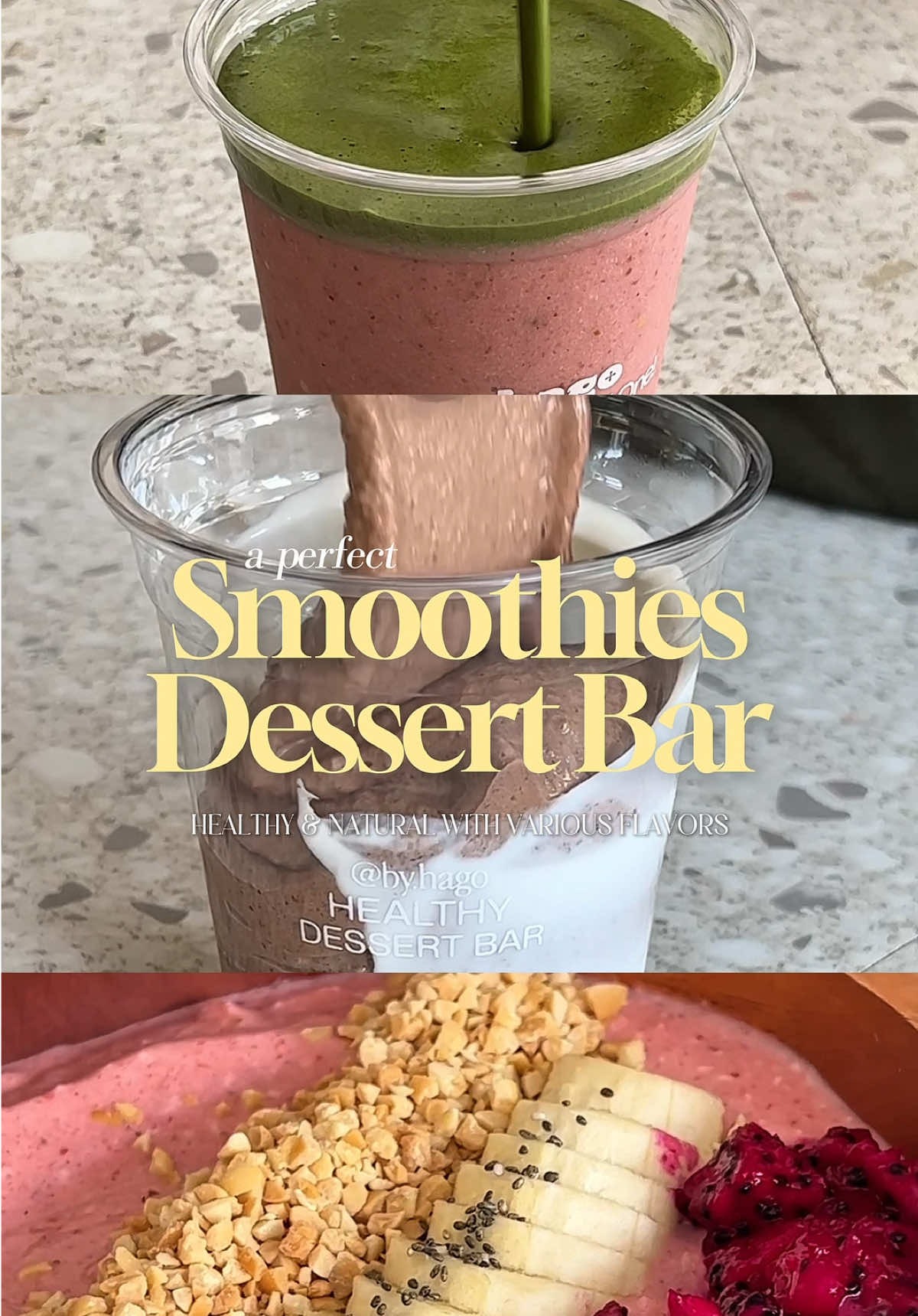 Replying to @lillil SMOOTHIESNYA ENAK BANGET TOLONG! Thank you so much rekomendasinya ka🫶😭 Lop yu pollll!!!🌼✨ 📍 @HAGO — Have a Good One!  #cafehopping #cafegadingserpong #smoothies #smoothiebowl #healthydessert 