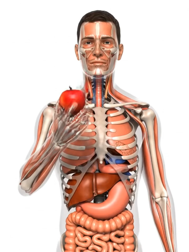 side effects of eating apple 🍎🍏😱😱 #foryoupage #viral #fyp #anatomy #3d 