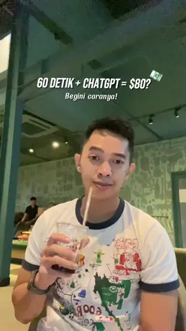 💸 Gak semua orang tau… Tapi yang tau, bisa cuan $80 cuma dalam 1 menit. ChatGPT tuh bukan cuma buat nanya tugas doang. Buat yang ngerti cara pake-nya, ini bisa jadi mesin duit. Gua tunjukin 1 trik simpel yang bisa lo lakuin sekarang juga. Tanpa skill, tanpa modal ribet—cukup pake otak + ChatGPT. Follow me for more information. 🔥 #cuanonline #chatgpthack #makemoneyonline  #sidehustle 