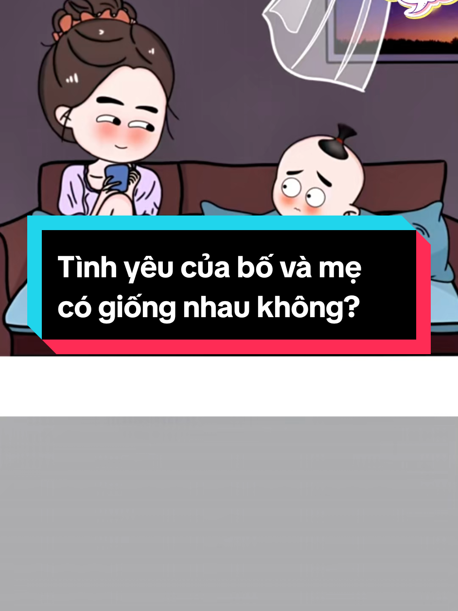 Tình yêu của bố và mẹ có giống nhau không? #giadinhhaihuoc #chuyengiadinhvuive #embethongminh #funnyvideos 