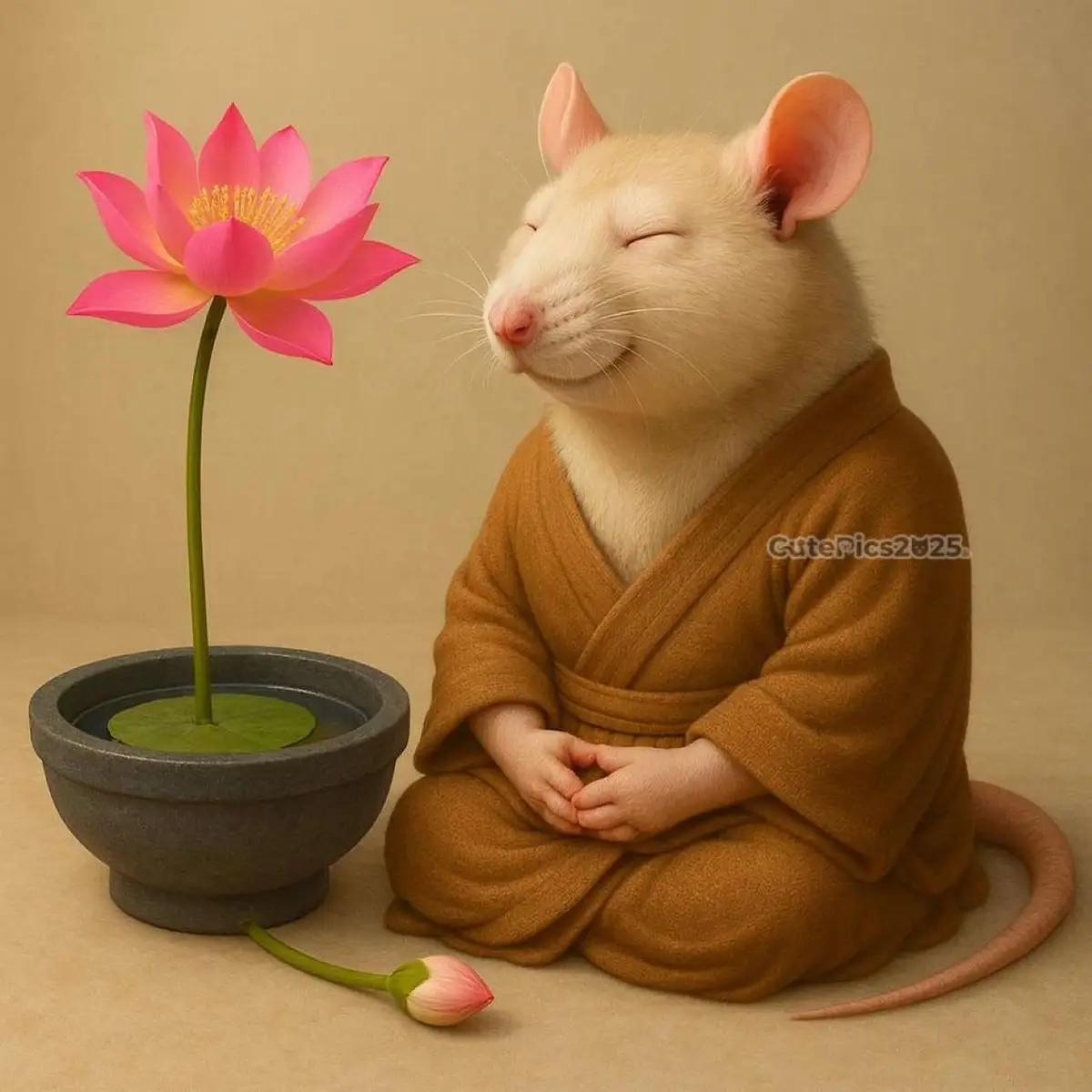 Tâm bất biến giữa dòng đời quá trời nhiều biến 😌 #fyp #xuhuong #cutepics2025 #meditate #mindful 