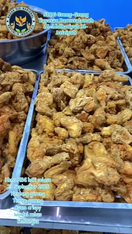 Menu MBG hari selasa 23 September 2025🥔🍗🍉🥕  #sppggronggrong #badangizinasional #makanbergizi 