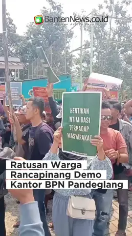 Ratusan Warga Rancapinang Demo Kantor BPN Pandeglang #tiktoknews #bantennews 
