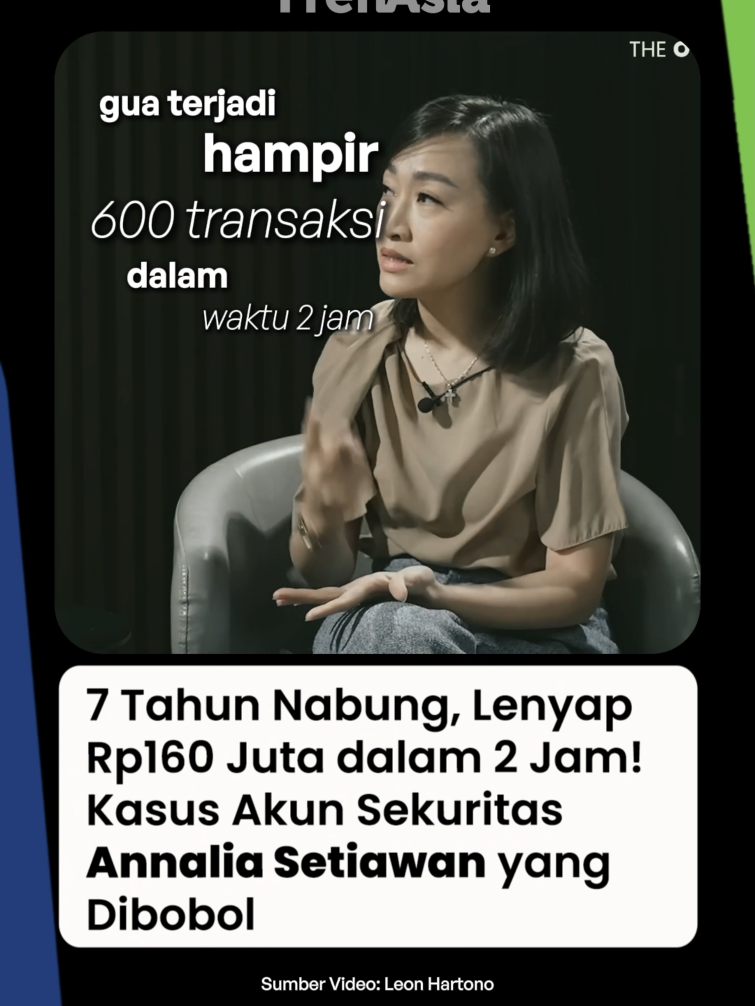 Annalia Setiawan, investor & trader saham, baru saja mengalami hal yang bikin miris. Akun sekuritasnya dibobol hacker, 7 tahun tabungan raib hampir Rp160 juta—hilang hanya dalam waktu 2 jam lewat 600 transaksi mencurigakan. Yang lebih menyakitkan, proses pengaduan justru berbelit. Padahal, sebagai nasabah, ia berharap sistem sekuritas bisa melindungi asetnya. Kalau transaksi mencurigakan di kartu kredit bisa langsung diblokir, kenapa di sekuritas tidak? #AnnaliaSetiawan #TheOverpost #InvestasiSaham #KasusSekuritas #KeamananData
