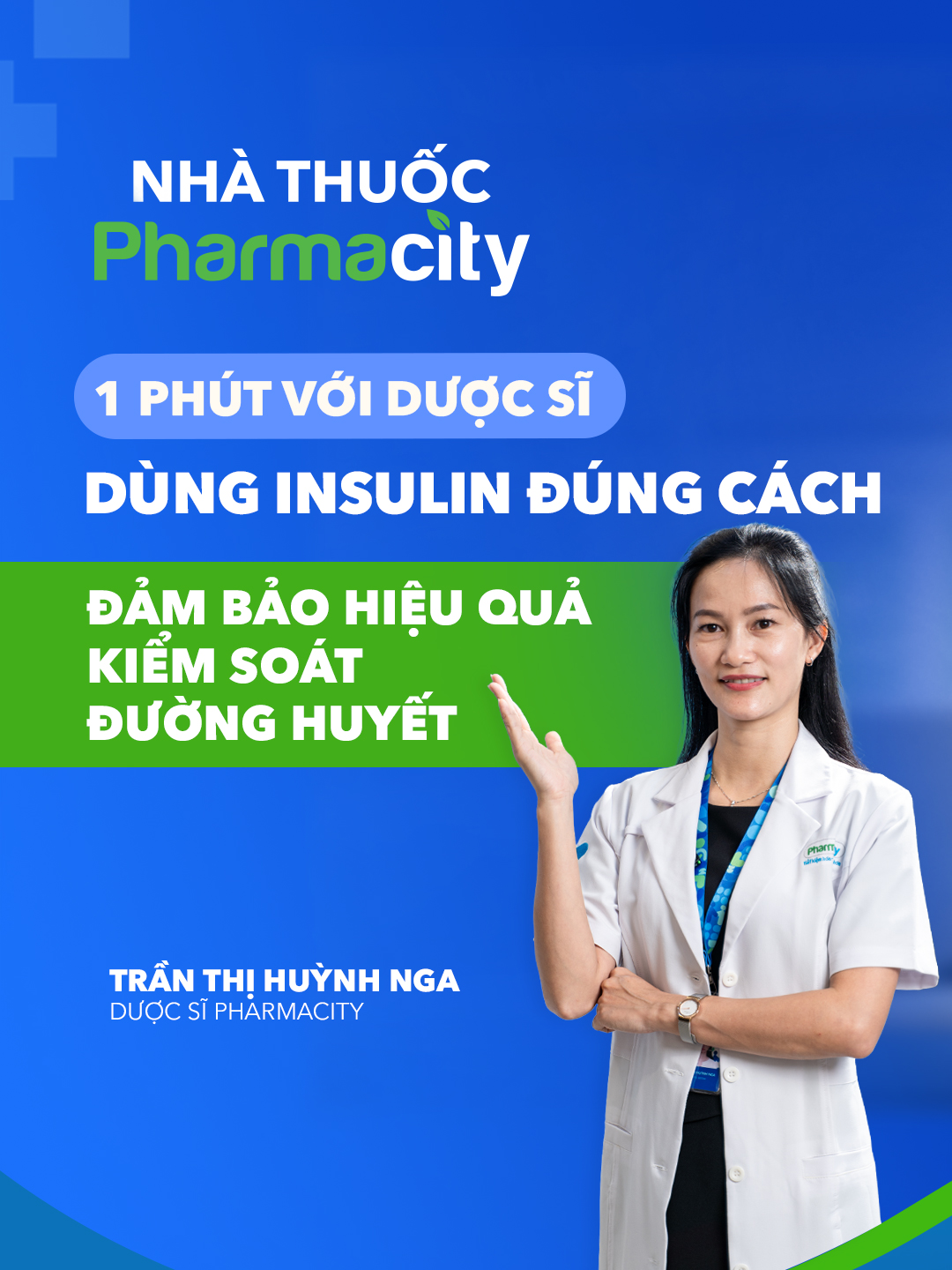 Dùng insulin đúng cách để đảm bảo kiểm soát đường huyết hiệu quả #Pharmacity #1phutvoibacsi #suckhoe #duocsy