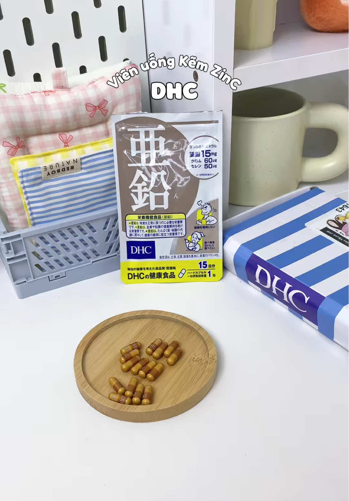 Nhất định phải bổ sung Kẽm nếu hay mệt mỏi, đuối sức, ăn không ngon nha #nhyeeunbox #DHC #vienuongkem #vienuongkemdhc #unboxing #review #xuhuong #viral 