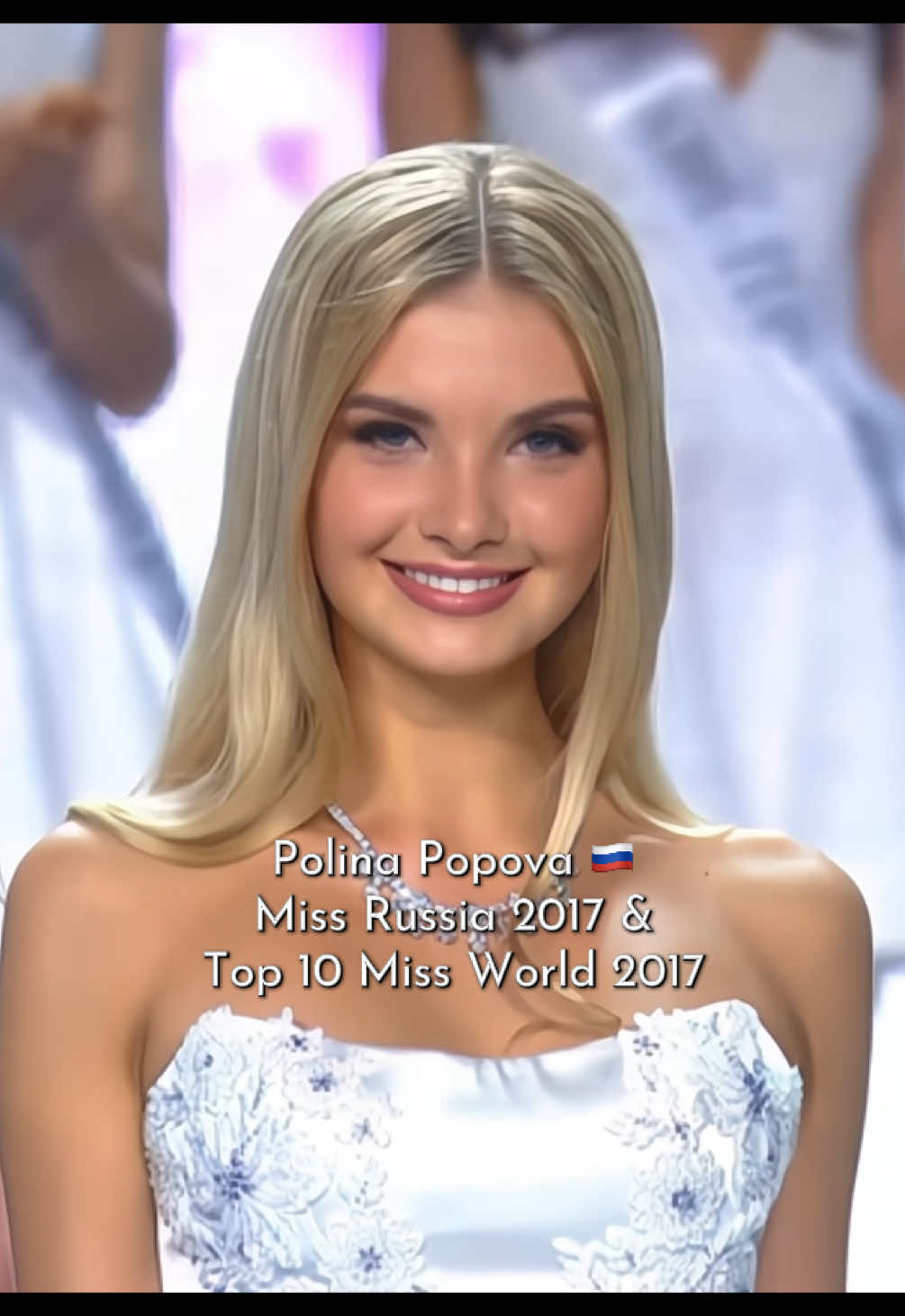 1 ใน มิสรัสเซีย ในดวงใจ นึกว่าบาร์บี้ในชีวิตจริง 😻 ||  Barbie in real life : Polina Popova , Miss Russia 2017 🇷🇺✨  After winning Miss Russia she represented her country at Miss World 2017 pageant in Sanya, China where she is placed Top 10! 🌎🩵 #polinapopova #missrussia #missrussia2017 #missworld #missuniverse 