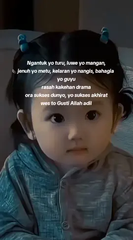 Gusti Allah adil kok 