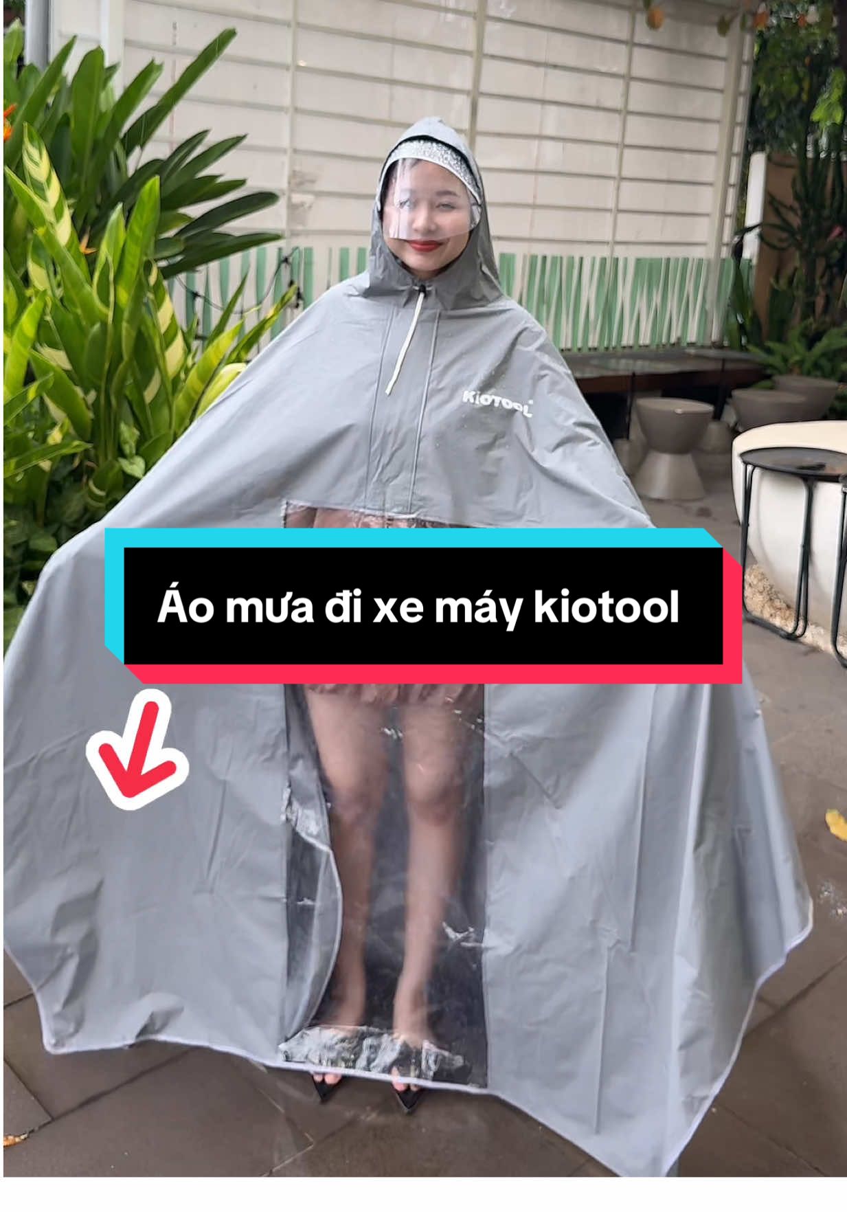 Áo mưa đi xe máy kiotool #phạmminhthu888 #MinhThu #minhthureview #mẹbốibốinè 