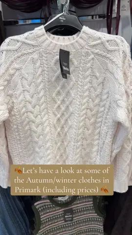 🍂Let’s have a look at some of the Autumn/winter clothes in Primark (including prices) 🍂 Keep an eye out for the pj section video next ❤️ #primarkfinds #primarkautumn #autumn #primarknewin 