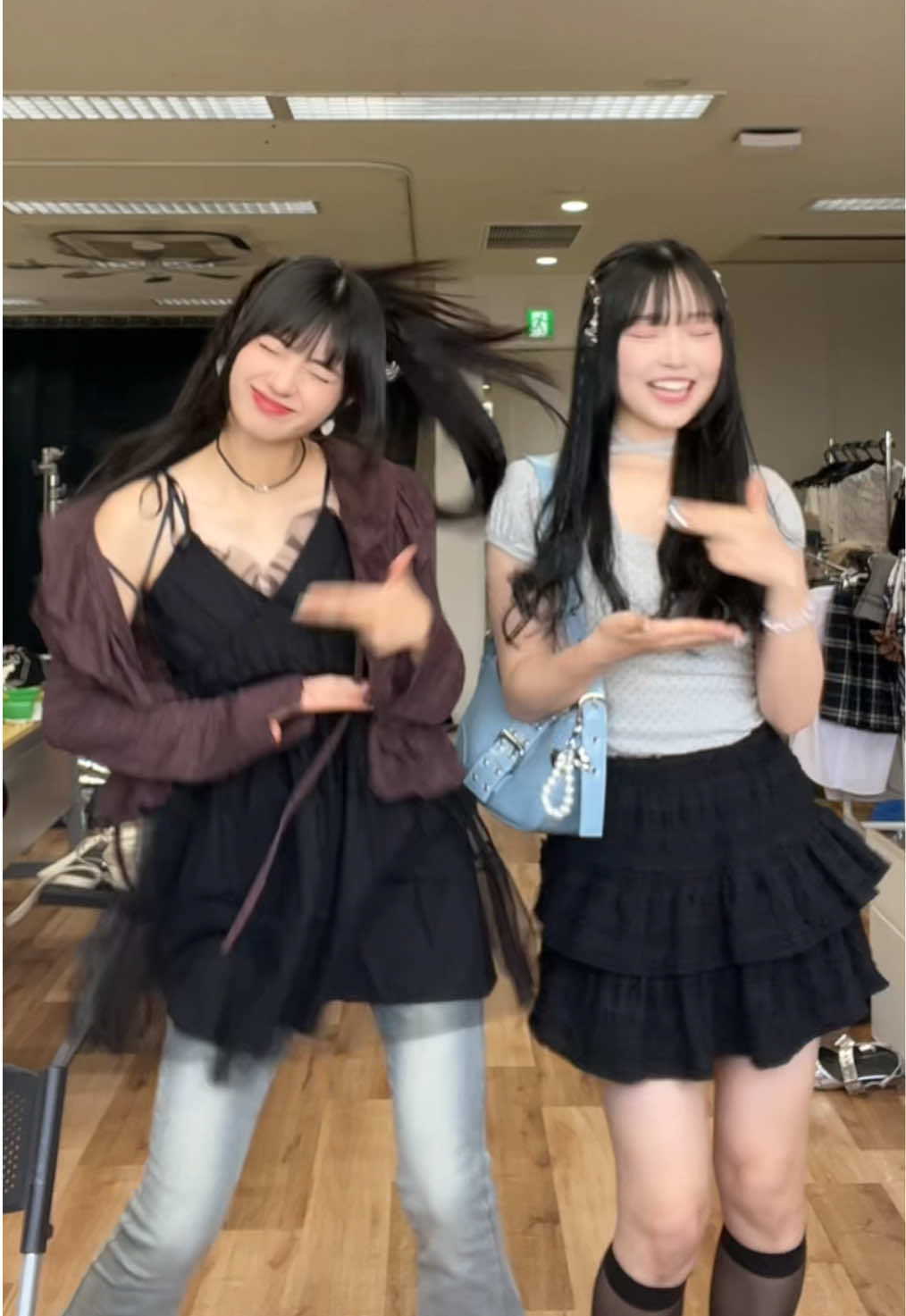 れいちゃーんとりんちゃーん💜 #Popteen #ポップティーン  @向井 怜衣  @相塲 星音【あいば  りのん】 