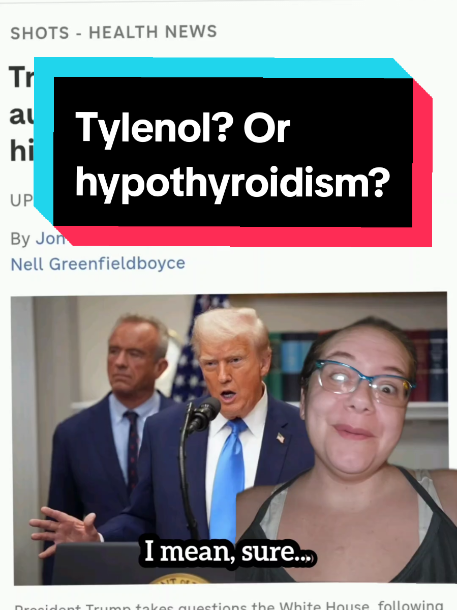Replying to @tobefilthistobefree I find it. VERY interesting that they don't want people to know there might be a connection to thyroid issues. Or endocrine issues in general.  Wonder why that could be? 😉  #tylenol #palomahealth #hypothyroidism #thyroidissues #maryshomon 