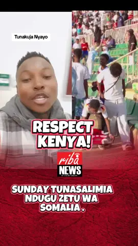 Somali Mogadishu boys playing with kenyan flag is one very big mistake. Sunday tujutane nyayo stadium 