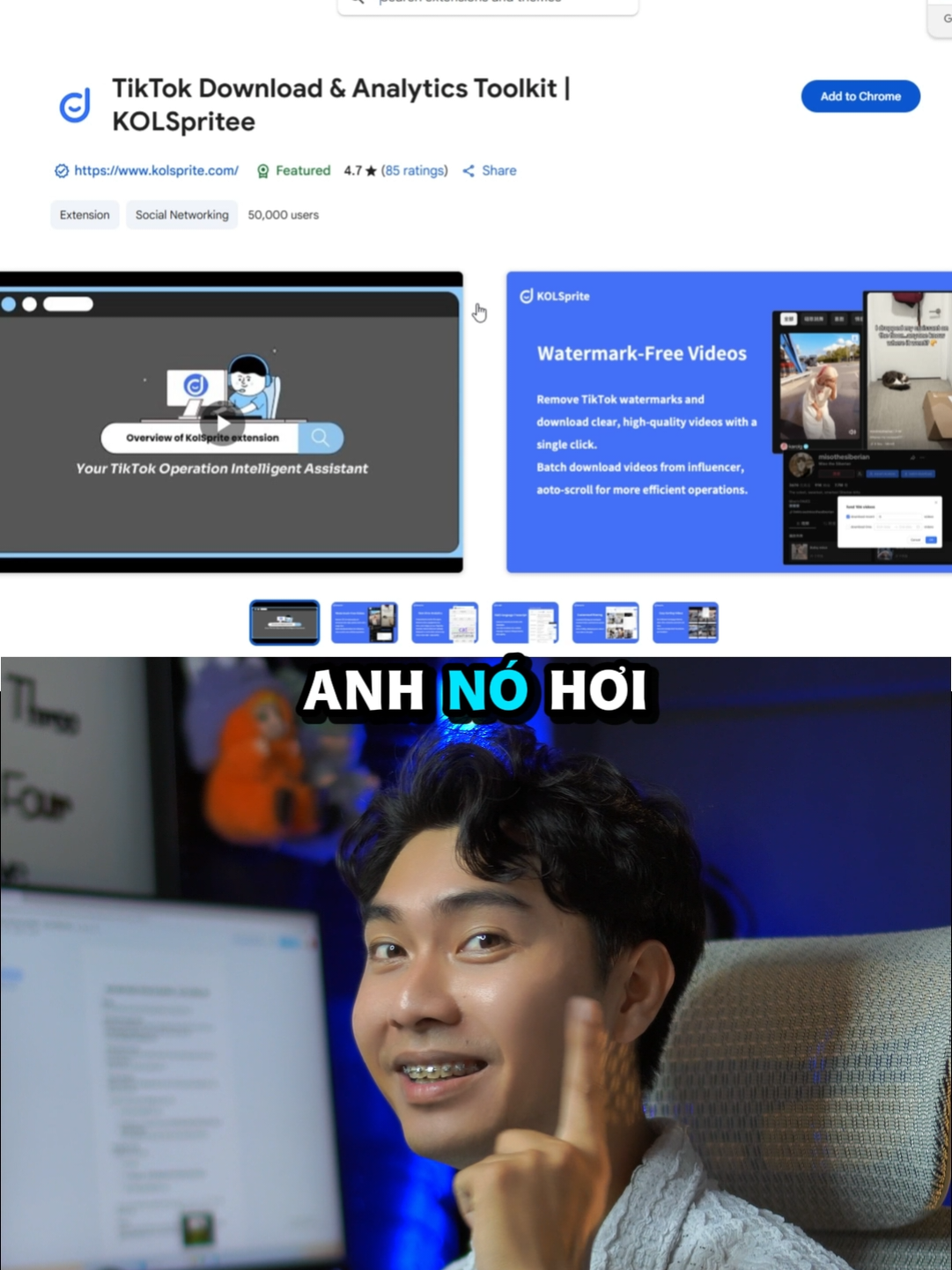 Tải video tiktok không có watermark hay tải nhạc tiktok chỉ với một click thôi ngoài ra còn hỗ trợ phân tích kịch bản của các kênh khác nữa #tip #contentcreator   #kolsprite #LearnOnTikTok #editor 