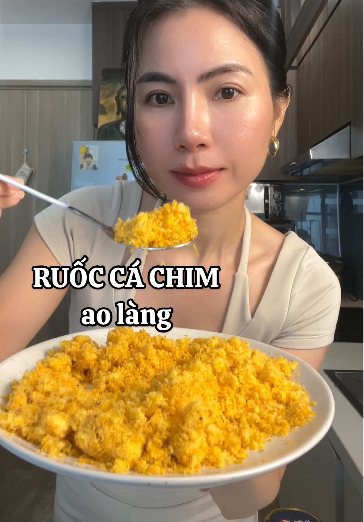 Có ruốc cá chim ăn tiện ngon nè mấy bà ,nguồn dinh dưỡng dồi dào nữa đó hi #healthy #ruoccachim #ruocca #aolang #ngocmyfrance 