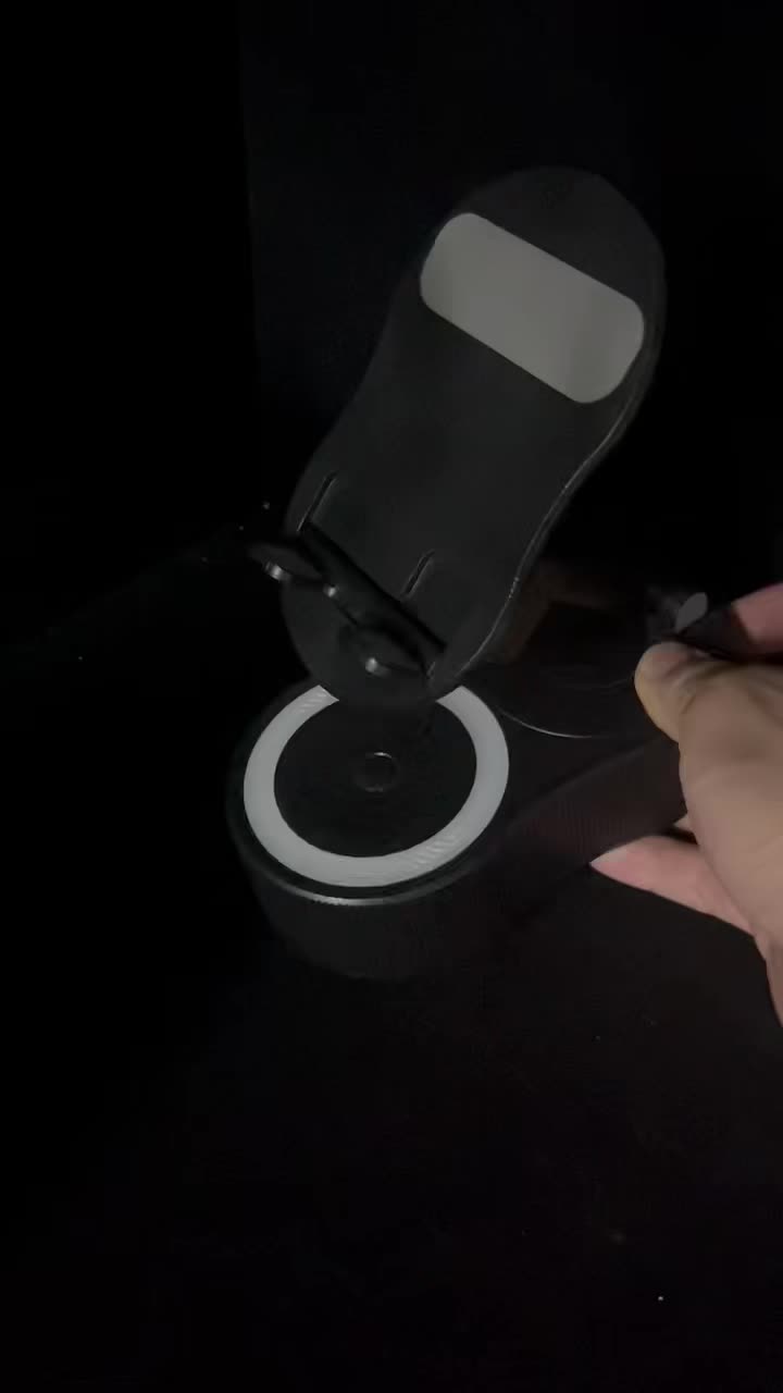 Wireless Induction Audio Bluetooth Speaker 5in1 Phone Holder Emergency Rechargeable (3000mAh) with Colorful Ambient Light 300° Foldable for Tablet iPhone Android, Womens Birthday Gifts(Pink) 