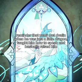 like that's his kid #genshin #GenshinImpact #venti #dvalin #fy 