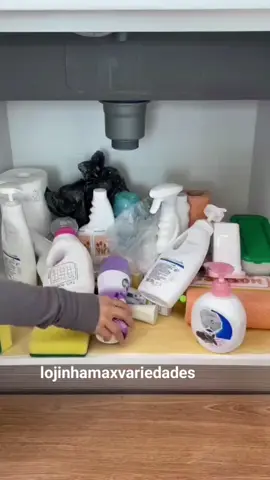 Organizador multiuso com bandeja deslizante, 2 níveis c/gaveta link na bio ou te envio ✅️ https://s.shopee.com.br/803VEY6Bgw