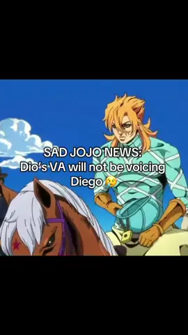 They had Diego be voiced by Dio’s VA in ASBR?? This is really sad but I hope this new actor can bring hype moments like dio did #dio #diego #sbr #steelballrun #jojo 