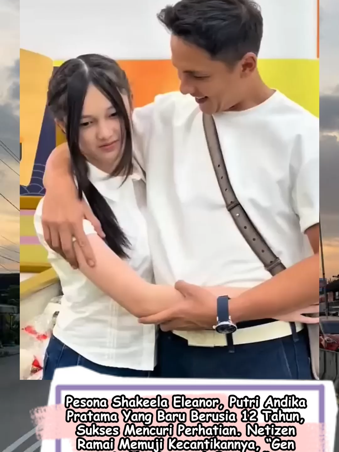 Momen Pesona Shakeela Eleanor putri Andika usia 12 tahun sukses curi perhatian gen andika pengaruh banget! 🤫 Penasaran sama videonya? Jangan nyesel ketinggalan, langsung klik link di bio! 💥 #trending #fyp #viral #fungame777 #beritaviral #shakeelaeleanorameera #andikapratama #ussysulistiawati