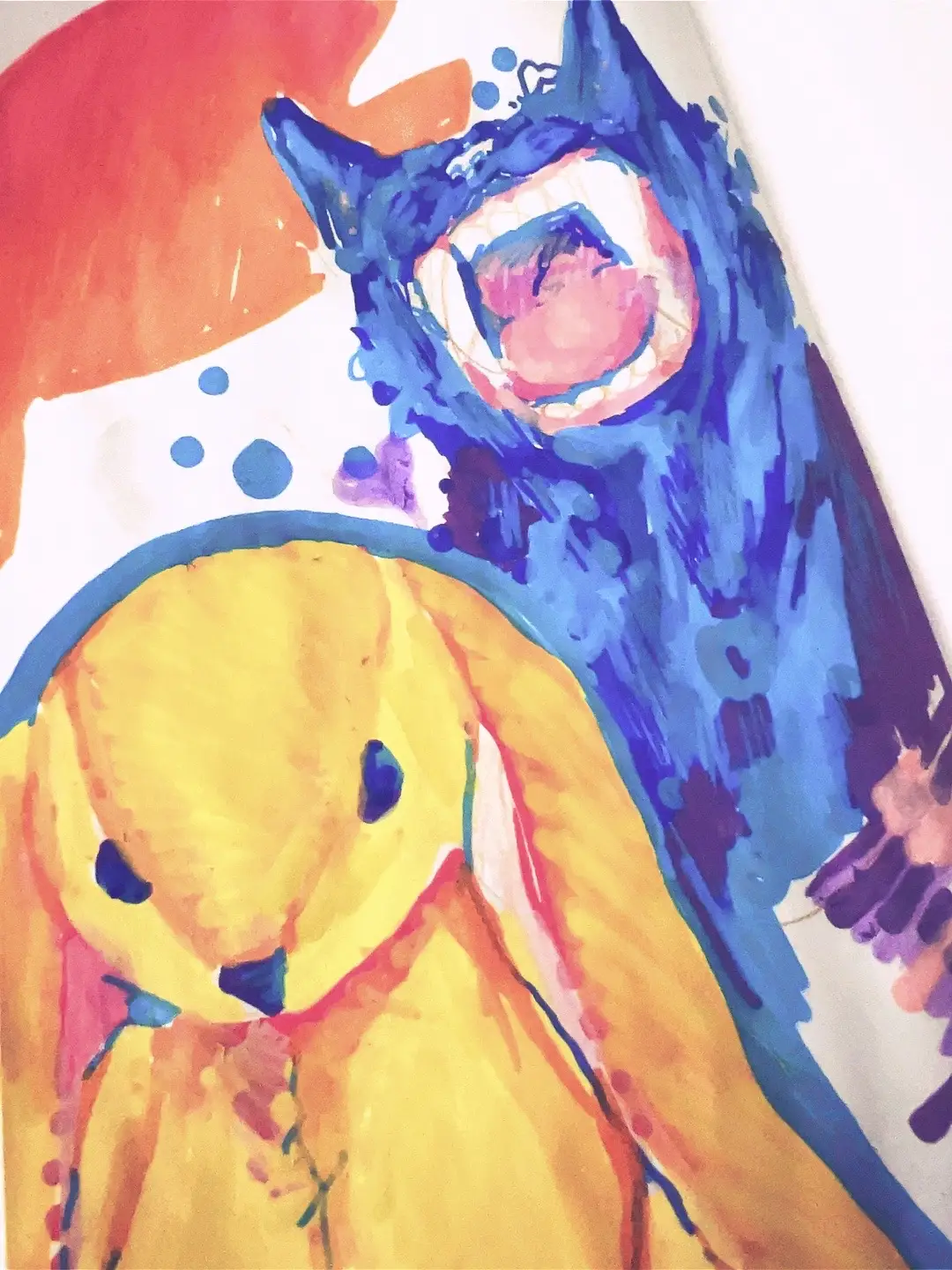 #sketchbook page of the day! Messy and random. We shall see where it goes! #artist #bunnydoll 