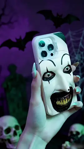 Get spooky with the Terrifier case! c#uniquephonecase #creativephonecase #halloweengift #christmasgift 