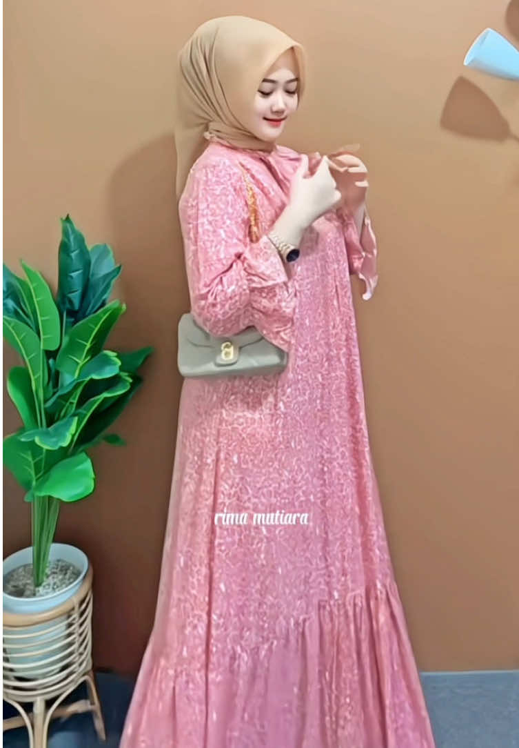 Jgn lupa join live yaaa😍 lucu bgt warnanya kode leopard pink yaa bund 🫶🏻 #dress #gamis 