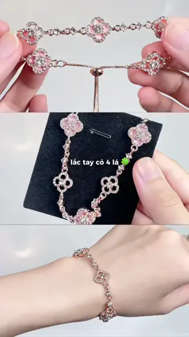 Lắc tay xinh xĩu 🍀✨#lactayco4la  #trangsuc #lactaynu #quatangnguoiyeu #xuhuong 