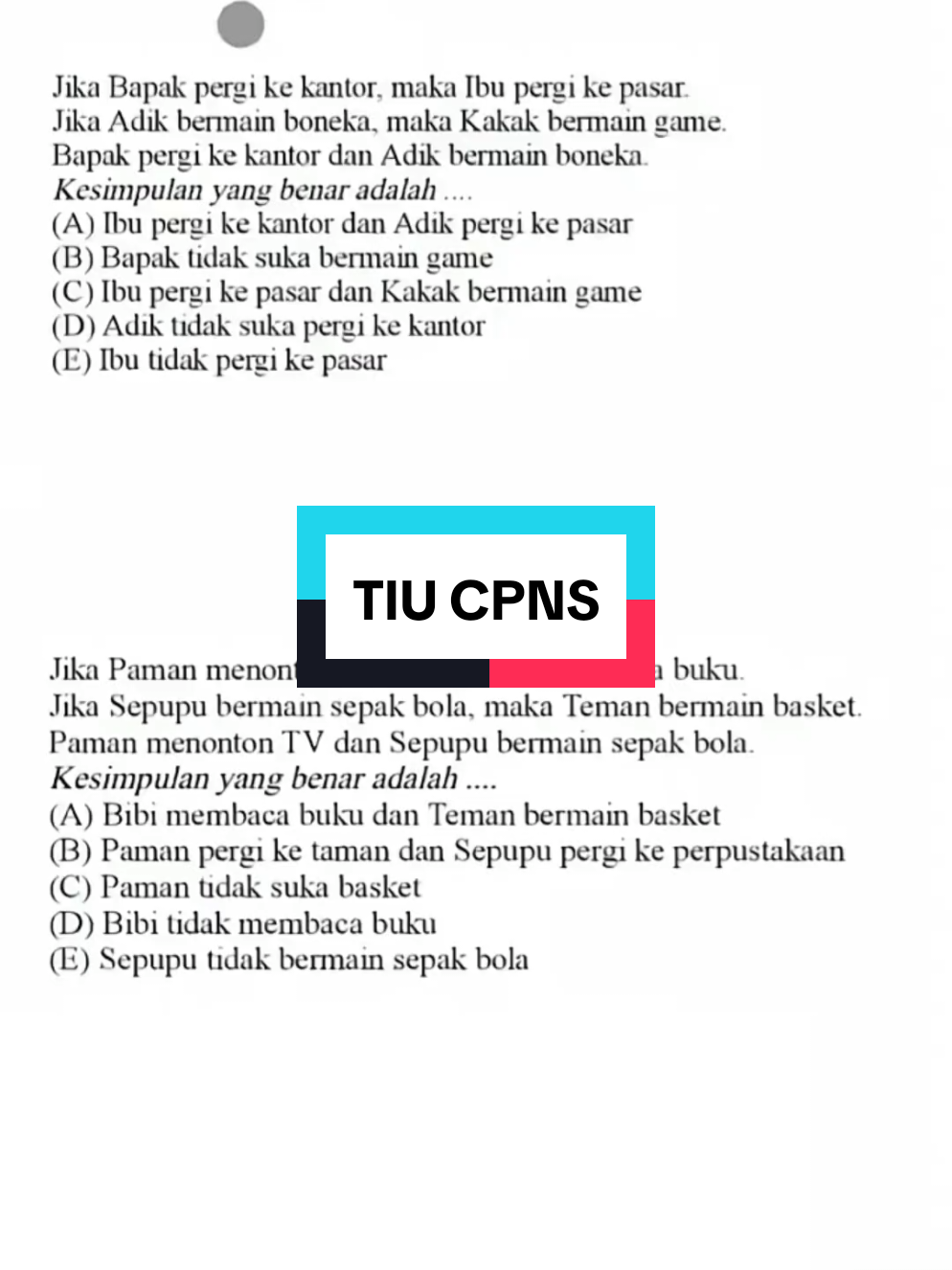 TIU CPNS #fyp #cpns #tiucpns #skdcpns #matematika 