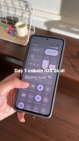 iOS 26? Noo this is redmi note 14… cakep yaaa mirip lah sama yang asli <3 #xiaomi #redminote #redmi 