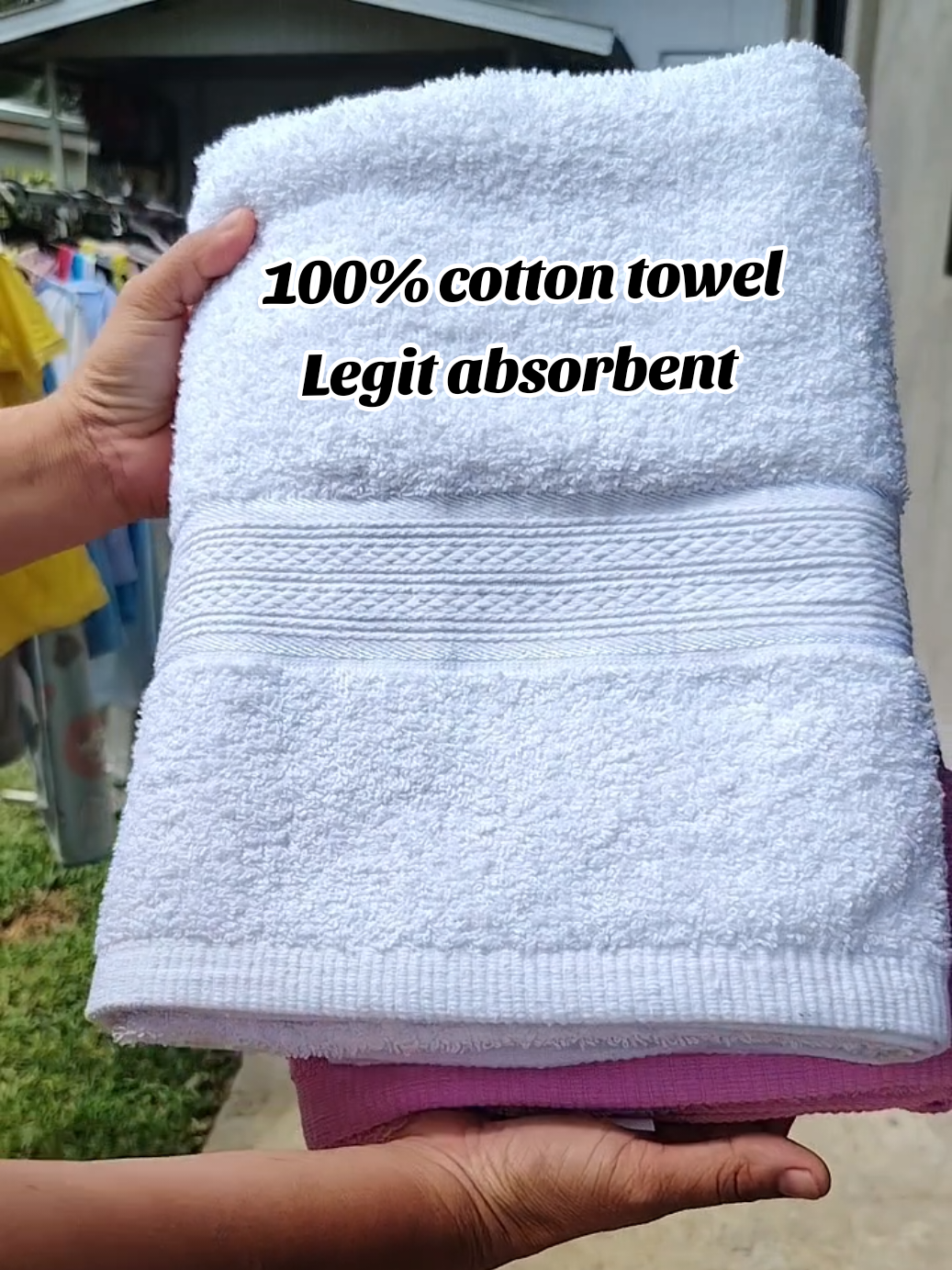 Legit na fast absorbent Towel Dahil 100% cotton ito. AFFORDABLE na Cotton Towel. Swak sa taste mo, swak rin sa budget mo.  #murangtowel #fastabsorbenttowel #cottontowel #homefinds #bathessentials 